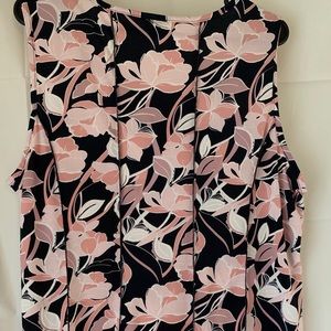 Cato long top, lace up front external seams